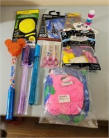 Assorted grab bag gifts.