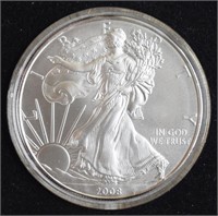 2008 UNCIRCULATED SILVER EAGLE