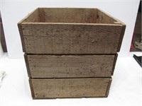 Square wooden crate
