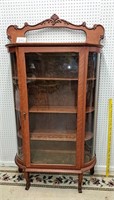 glass door/side porcelain cabinet