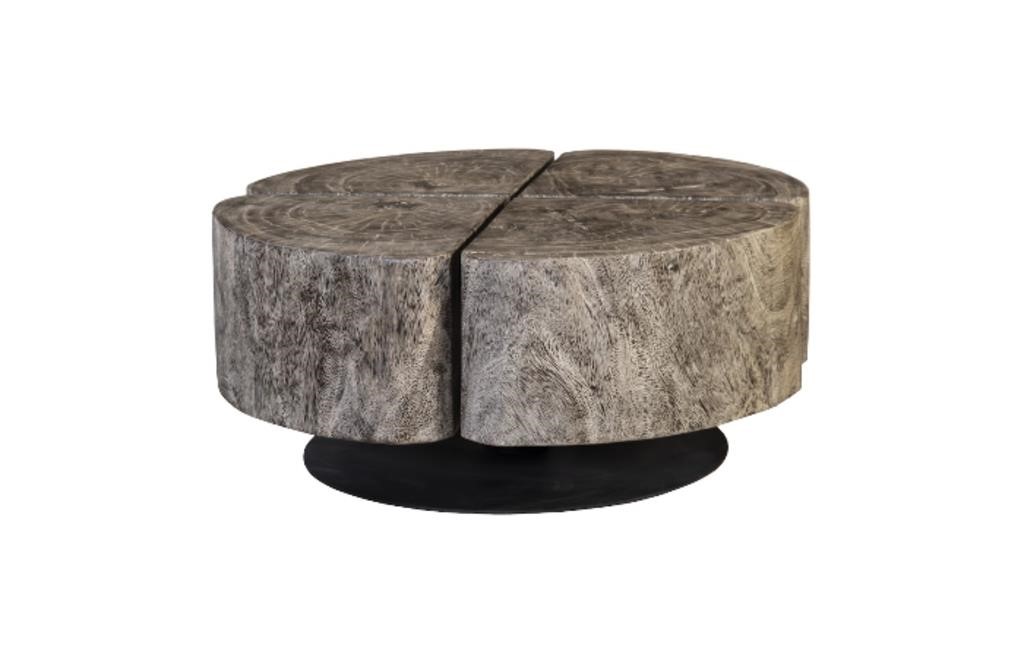 Clover Core Coffee Table, Natural Table Top Color: