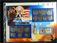 1981 United States Coin & Stamp Set