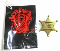 SHERIFF BADGE -- MADE IN SPAIN