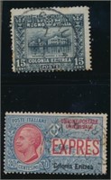 ERITREA #47 & #E2 USED FINE NG