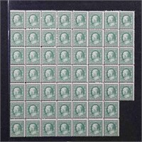 US Stamps #331 Mint NH Block of 54 with, CV $350+