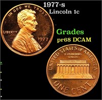 Proof 1977-s Lincoln Cent 1c Grades GEM++ Proof De