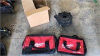 Exhaust blower, Milwaukee bags