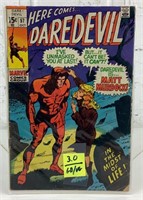 Marvel here comes daredevil #57