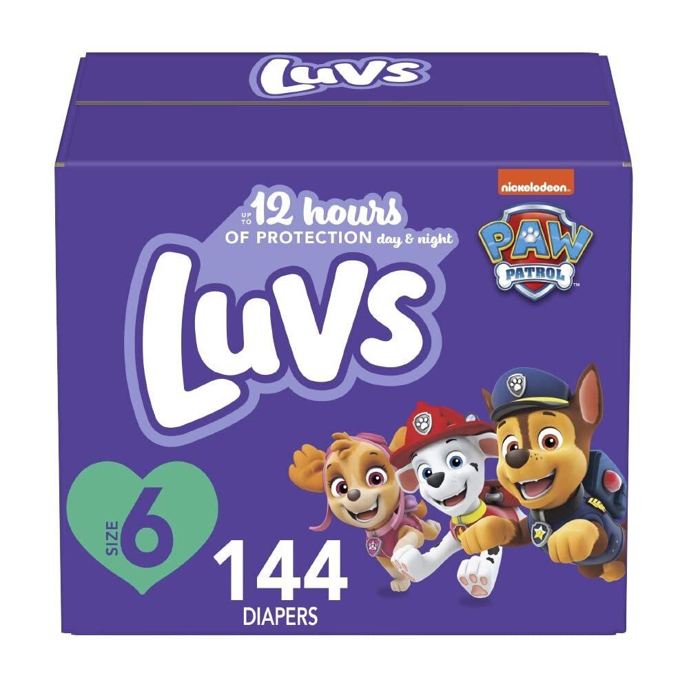 Diapers - Size 6, 144 Count, Paw Patrol Disposable