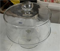 Large Glass Covered Cake Stand