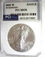 2023-W Silver Eagle PCI MS70 Burnished