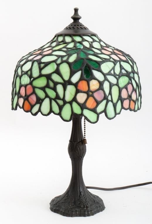 Tiffany Studios Style Boudoir Table Lamp