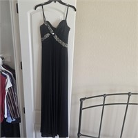 Gorgeous David Meister Black Beaded Cocktail Dress