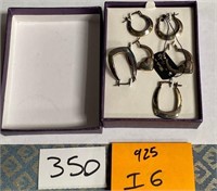 351 - LOT OF STERLING SILVER EARRINGS (I6)