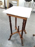 MARBLE TOP ACCENT TABLE / PLANTER STAND