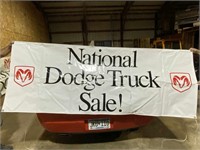 National Dodge Truck Sale vinyl bannker, 35" x 90"