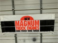 Magnum Truck Engines vinyl banner, 33"x90"