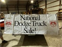 National Dodge Truck Sale vinyl bannker, 35" x 90"