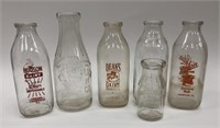 Vintage Champaign-Urbana Glass Milk Bottles