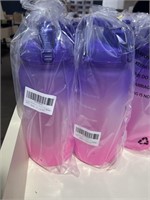 lot of (4) brand new 64oz pink to blue ombré