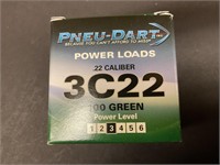 Pneu-Dart .22 Caliber 3C22 Power Loads