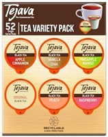 Tejava Tea Variety Pack, 52ct. 6 All Natural Unswe