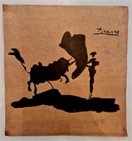 Pablo Picasso Drawing on cardboard