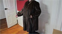 Mink fur 3/4-length (no tag, size 12, some