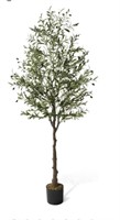 6' Artificial Olive Tree, Faux Plant in Pot, Faux