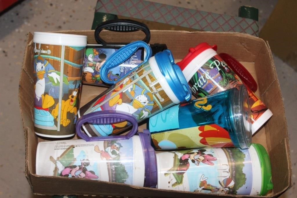 Large Lot of Disney Drinking Mugs