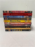 10 pre owned DVDs