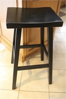 Wood bar stool, 16 X 29.5"H