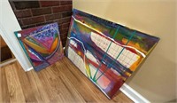 2- Abstract Paintings on Canvas