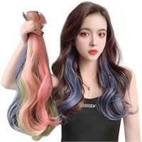 Clip in Colored Hair Extensions 6PCS 21