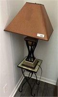 Lamp and small table