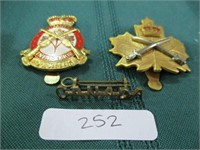 3 Military pins