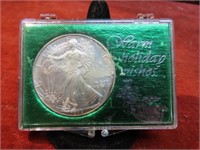 1-ounce silver .999 eagle round. 1993