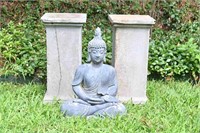 Pedestals & Buddha Garden Statue