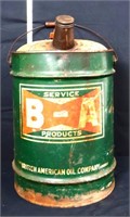 Vintage BA Service 5gal can, see photos