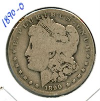 1890-O Morgan Silver Dollar