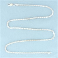Italian 20 Inch Popcorn Link Chain Necklace in Ste