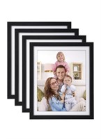GIFTGARDEN 8X10 PICTURE FRAME BLACK WITH MAT,