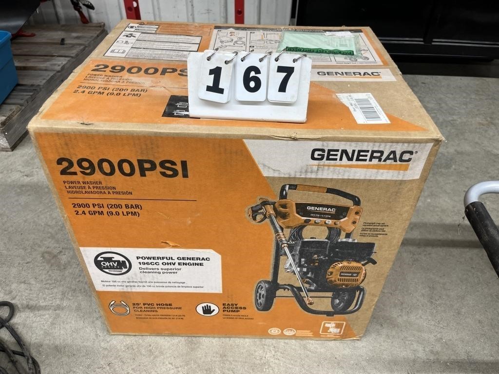 Generac 2900PSI Pressure Washer (NEW)