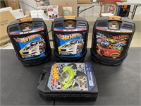 Group of Hot Wheels Carrying Cases