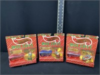 Group of Hot Wheels Holiday Ornament Sets