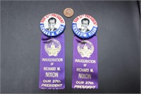 1969 Richard Nixon Inauguration Button & Ribbons