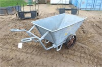 Galvanized Cart, Approx 35"x54"x21"