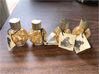 4 Mini Bottles of Gold Leaf Flakes