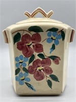 Vintage McCoy USA Cookie Jar w/ Flowers