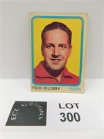 1963 TOPPS TED ELSBY CFL FOOTBALL CARD